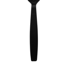 Wholesale PS Plastic Extra Heavy Weight Tea Spoons Black - Wrapped - 1,000 ct