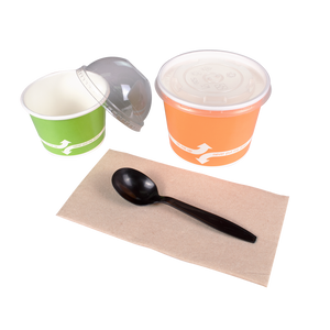 Wholesale PP Plastic Heavy Weight Soup Spoons Black - Wrapped - 1,000 ct