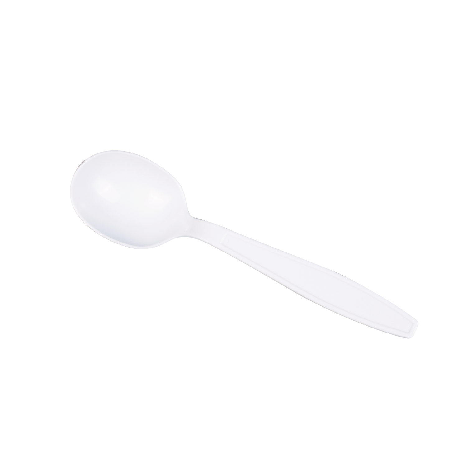 Wholesale PP Plastic Heavy Weight Soup Spoons White - Wrapped - 1,000 ct
