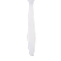 Wholesale PP Plastic Heavy Weight Soup Spoons White - Wrapped - 1,000 ct