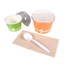 Load image into Gallery viewer, Wholesale PP Plastic Heavy Weight Soup Spoons White - Wrapped - 1,000 ct
