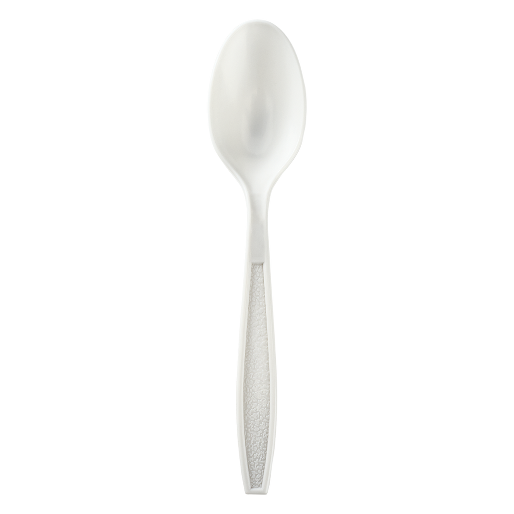 Wholesale PP Heavy-Weight WRAPPED Tea Spoon White - 1,000 pcs