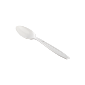 Wholesale PP Heavy-Weight WRAPPED Tea Spoon White - 1,000 pcs