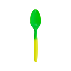 Wholesale Plastic Medium Weight Color Changing Tea Spoons - Yellow to Green - 1,000 ct