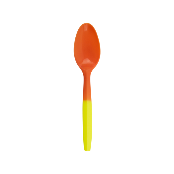 Wholesale Plastic Medium Weight Color Changing Tea Spoons - Yellow to Orange - 1,000 ct,