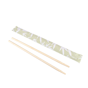 Wholesale 9" Paper Wrapped Bamboo Chopsticks Bamboo - 1,000 ct