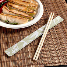Load image into Gallery viewer, Wholesale 9&quot; Paper Wrapped Bamboo Chopsticks Bamboo - 1,000 ct
