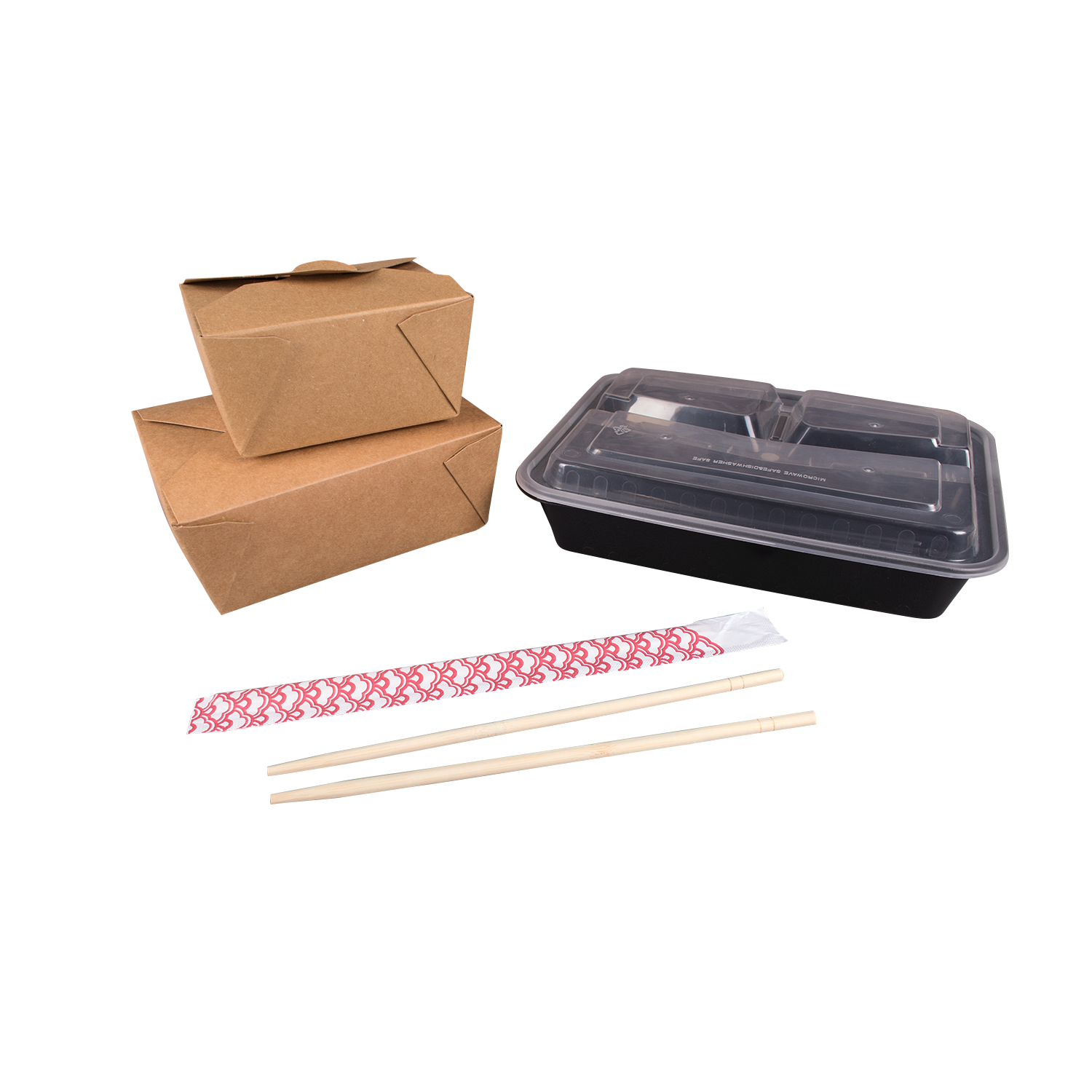 Wholesale 9" Paper Wrapped Bamboo Chopsticks Dynasty - 1,000 ct