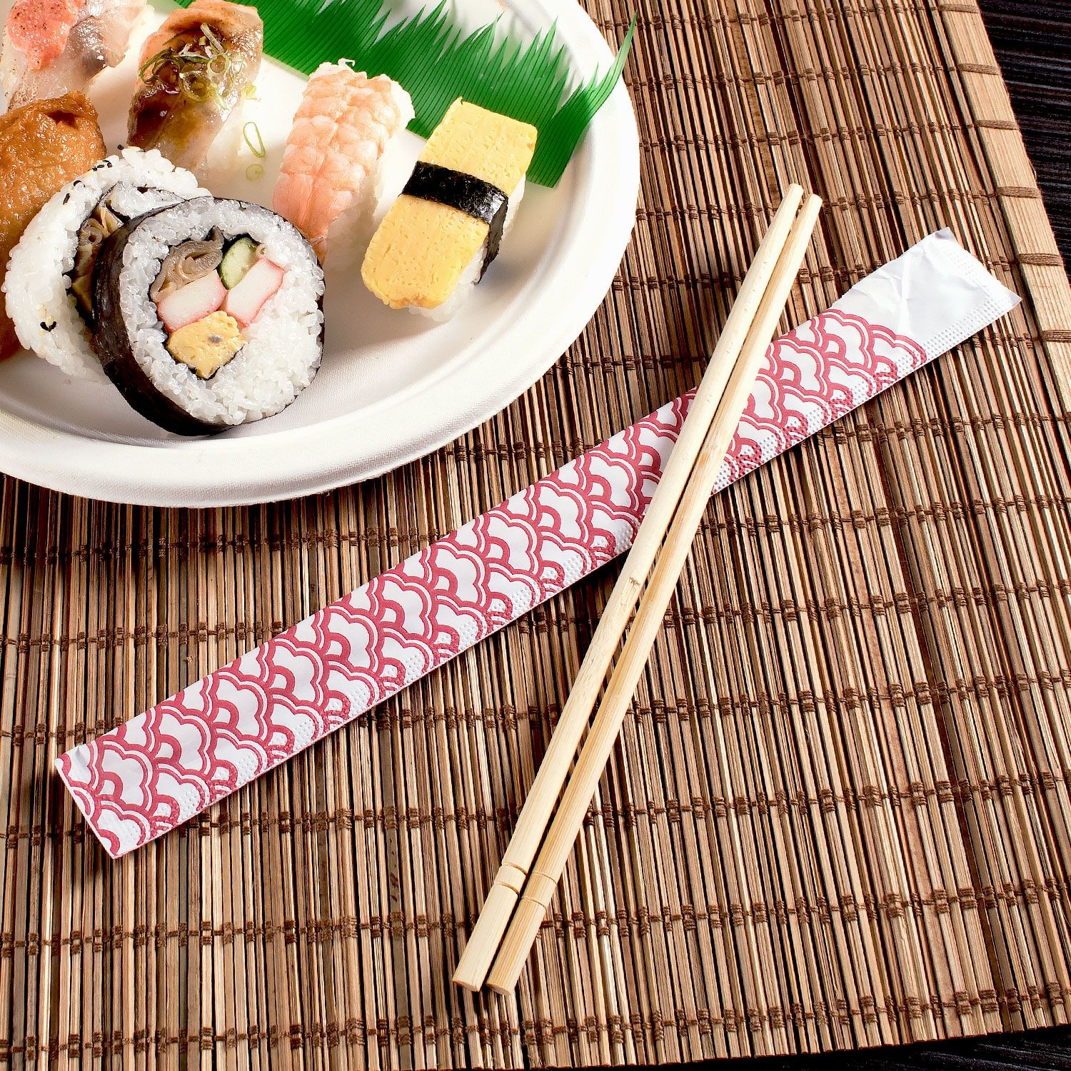 Wholesale 9" Paper Wrapped Bamboo Chopsticks Dynasty - 1,000 ct