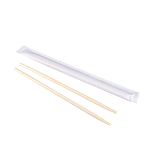 Wholesale 9" Paper Wrapped Bamboo Chopsticks White - 1,000 ct