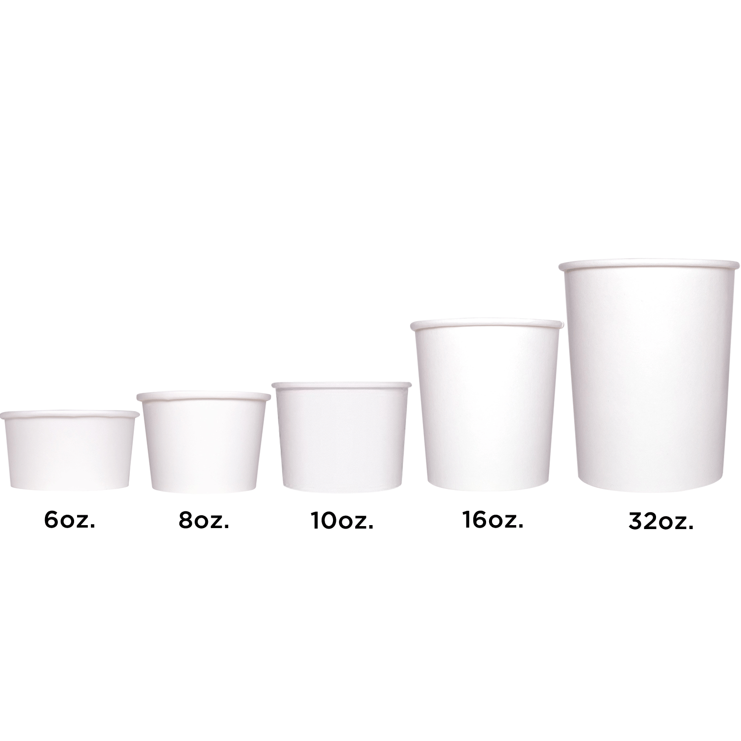 Wholesale 16oz Gourmet Food Container White 96mm - 500 ct
